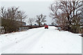 Royal Mail Van on a snowy Cow Lane