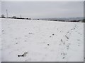 SE2218 : Snowy hillside, east of Golgreave by Christine Johnstone