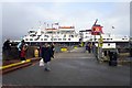NS0235 : Gangway for foot passengers, Brodick to Ardrossan ferry by Rose and Trev Clough