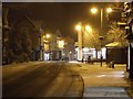 SP9211 : The centre of Tring on a snowy night by Rob Farrow