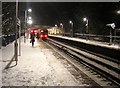 TQ3372 : Snowy night at Sydenham Hill station by Christopher Hilton