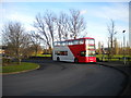 Bus in Fordbridge Road turning circle, Kingshurst