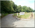 SN6929 : Entrance to Abermarlais Caravan Park by Jaggery