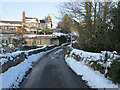 The hamlet of Pentre Bach in the snow