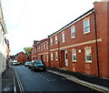 Modern housing in a medieval street, Bridgwater