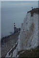 TV5895 : Beachy Head: looking down to the lighthouse from the highest cliffs by Christopher Hilton