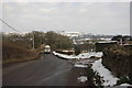 Milk tanker arriving at Key Green Farm