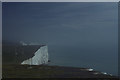 TV5396 : Looking east along the Seven Sisters, in a sea mist by Christopher Hilton