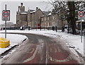 Snowy Malpas Court viewed from the north, Malpas, Newport