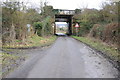 Railway bridge over a country road