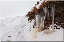 NN2873 : Icicles beside Lairig Leacach by Doug Lee