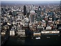 View north across the river Thames from The Shard