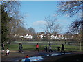 View of houses in Dulwich Village from Dulwich Park #2