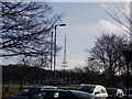 View of the Crystal Palace TV transmitter from Thurlow Park Road