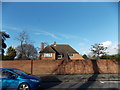 View of an unusual house off Dulwich Common from Dulwich Common