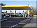 Shell petrol station by the A1 at Stirling Corner