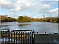SJ9599 : Stamford Park Boating Lake by Gerald England