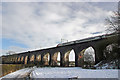 Beyond the Crossley Depot the North Rode Viaduct