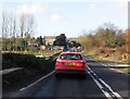 Road works on Flaxpool Hill