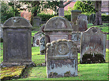 NT0573 : Graveyard, Ecclesmachan Kirk by William Starkey