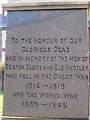 NZ3376 : The War Memorial at Seaton Sluice by Ian S