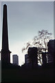 Evening view of the Gorbals from Glasgow Green