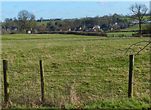 SP6698 : View across fields to Burton Overy by Mat Fascione