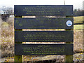 SJ5694 : Newton Common Lock Information Board by David Dixon