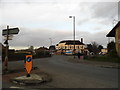 Roundabout at the end of Tudor Drive, Morden