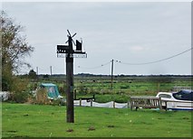 TG4620 : Village sign, West Somerton by Barbara Carr