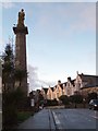 The Lander monument on Falmouth Road, Truro