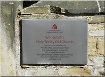 SK3898 : Churches Conservation Trust Sign at Holy Trinity Parish Church (Old), Wentworth, near Rotherham by Terry Robinson