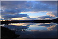 NT1795 : Cloud reflections in Loch Ore by edward mcmaihin
