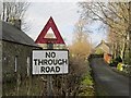 Old road sign, Drumelzier