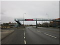 The footbridge over Park Road at Stadium Road