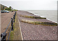 Groynes on the shingle beach, Minehead