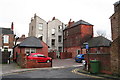 Buildings on Albert Road: back view