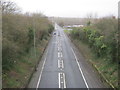 NZ2832 : A167 road north emerging from Ferryhill Cut by peter robinson