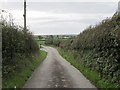 J5847 : View south along the Black Causeway Road in the Townland of Strangford Upper by Eric Jones