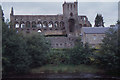 NT6520 : Jedburgh Abbey across the Jed Water by Christopher Hilton
