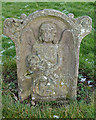 A symbolic gravestone at Morebattle Parish Church