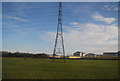 Pylon by the railway line