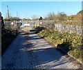 Entrance gate to Johnson Aggregates, Royal Wootton Bassett