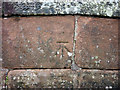 NY5218 : Bench mark, Church Bridge, Bampton Grange by Karl and Ali