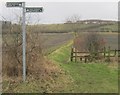 NZ3346 : Stile for footpath to High Moorsley by peter robinson