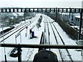 Luton Airport Parkway railway station in the snow