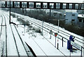 Luton Airport Parkway railway station in the snow