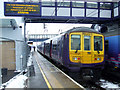 Harpenden railway station in the snow