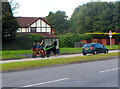 Horse-drawn vehicle on Worcester Road, Kidderminster