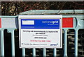 Gas Network Improvements Sign, Birch House Avenue, Oughtibridge, Sheffield